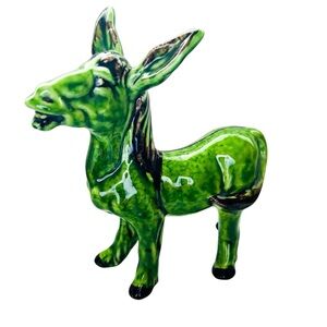 Vintage Italian Pottery Donkey Italy Figurine